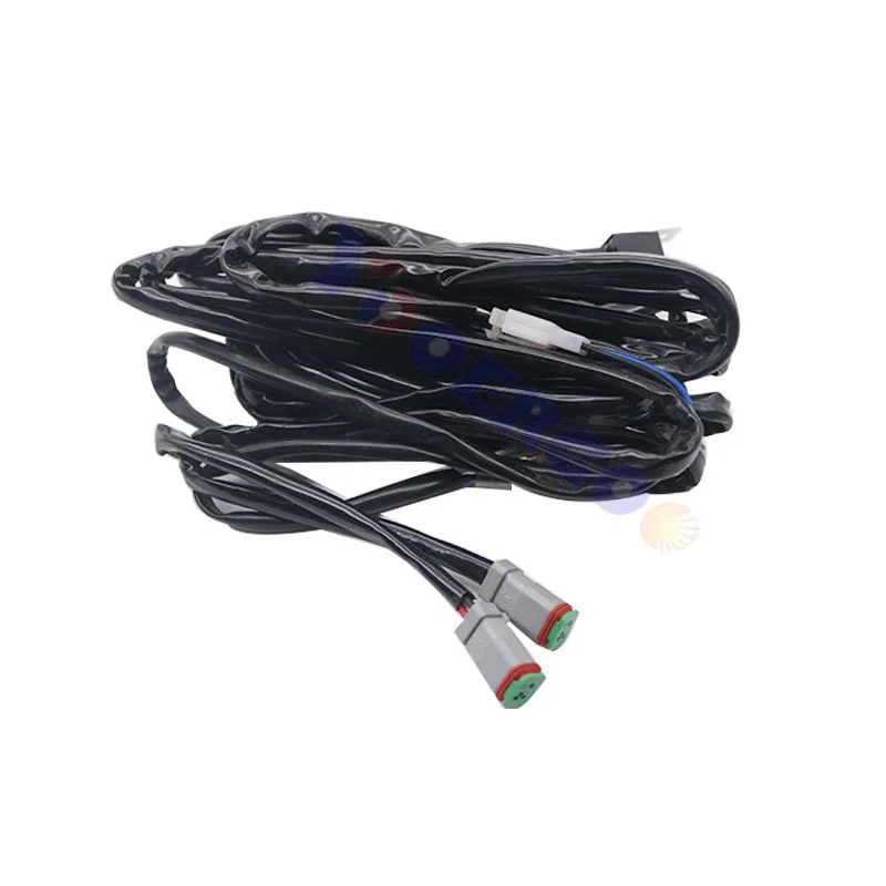 

Universal Car Wiring Harness Kit Loom 12v 40A Relay on/off Switch 2.5 Meter Led Work Light Bar 1 wire connect 1 Light 2 Lights