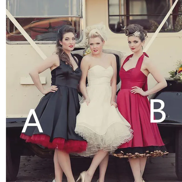 Vintage 50s Bridesmaid Dresses Halter Neck Ruffly Gown In Vintage 50s Bridesmaid Dresses Halter Neck Ruffly Gown