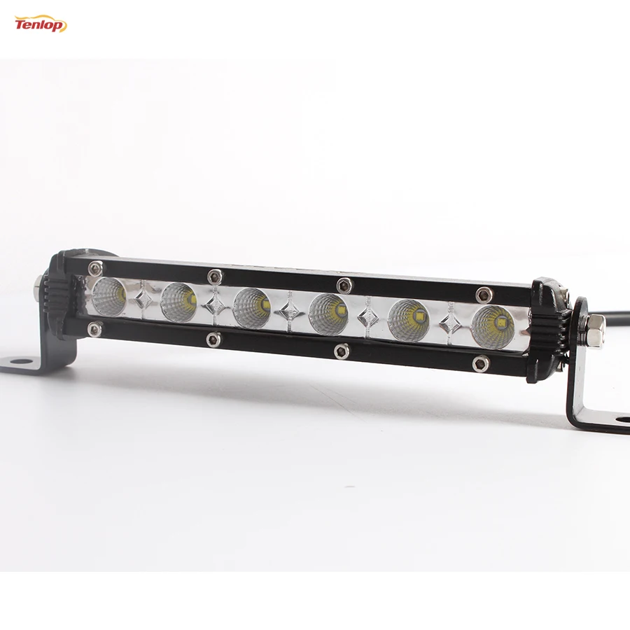 Super Thin 9 inch(With Bracket) Single Row 18W LED Light Bar DRL For Offroad 4*4 SUV ATV Car 12V 24V | Автомобили и мотоциклы