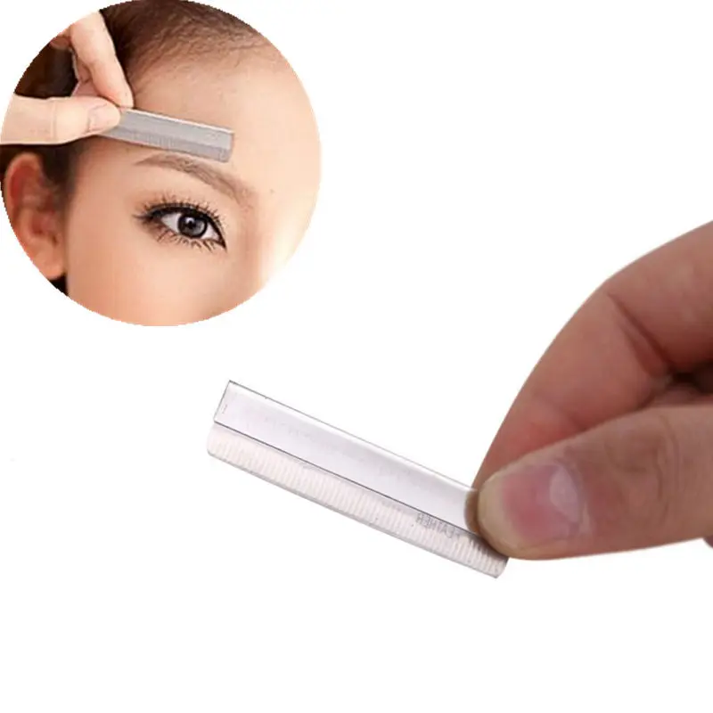 Wholesale 10Pcs Stainless Steel Eyebrow Trimmer Scraper Blade Eyebrow