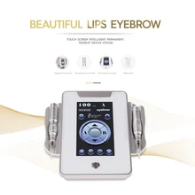 Цифровой аппарат для перманентного макияжа Biomaser MTS450, 7 дюймов, сенсорный экран с 2 перманентными ручками для макияжа, вращающиеся иглы 1R, педаль для ног