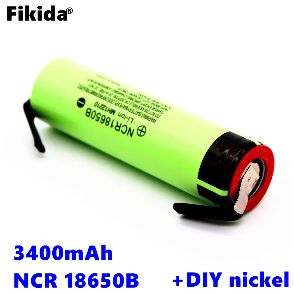 

new NCR18650B 3.7v 3400mAh rechargeable lithium battery is suitable for Panasonic flashlight and DIY nickel battery