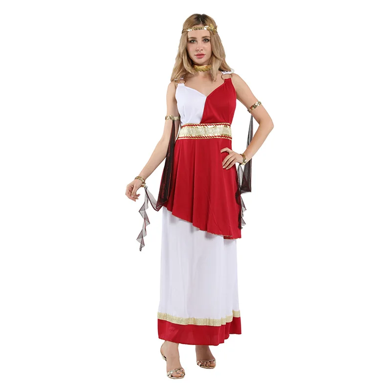 HUIHONSHE Ancient Greek Goddess Athena Costumes Women Halloween Roman ...