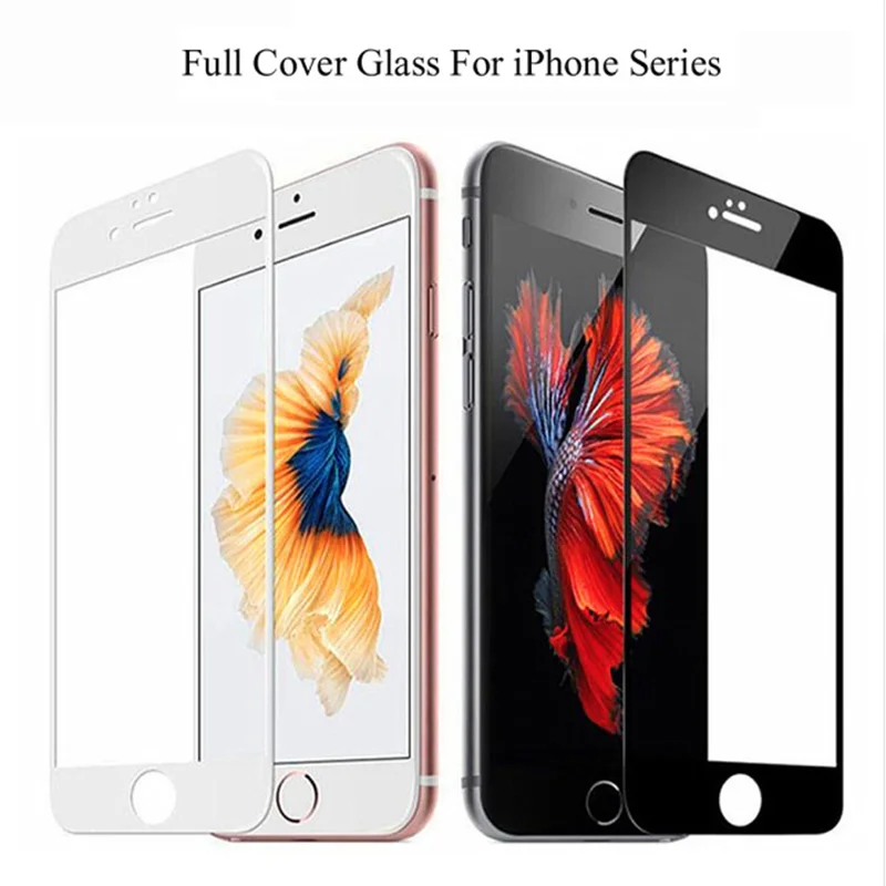 Закаленное стекло на iPhone 7 6 Защитное для 8 Plus защита экрана X XR XS MAX S plus полное