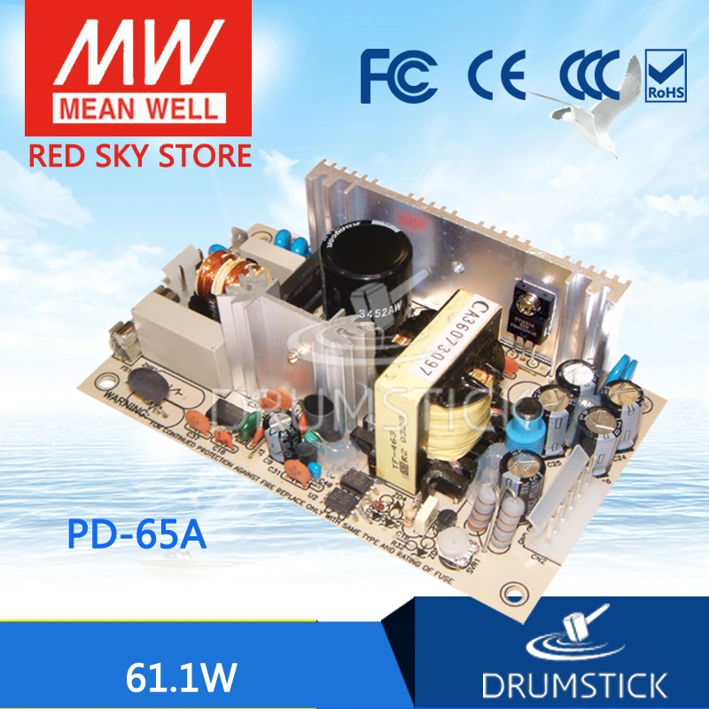 

MEAN WELL PD-65A eanwell PD-65 61.1W Dual Output Switching Power Supply