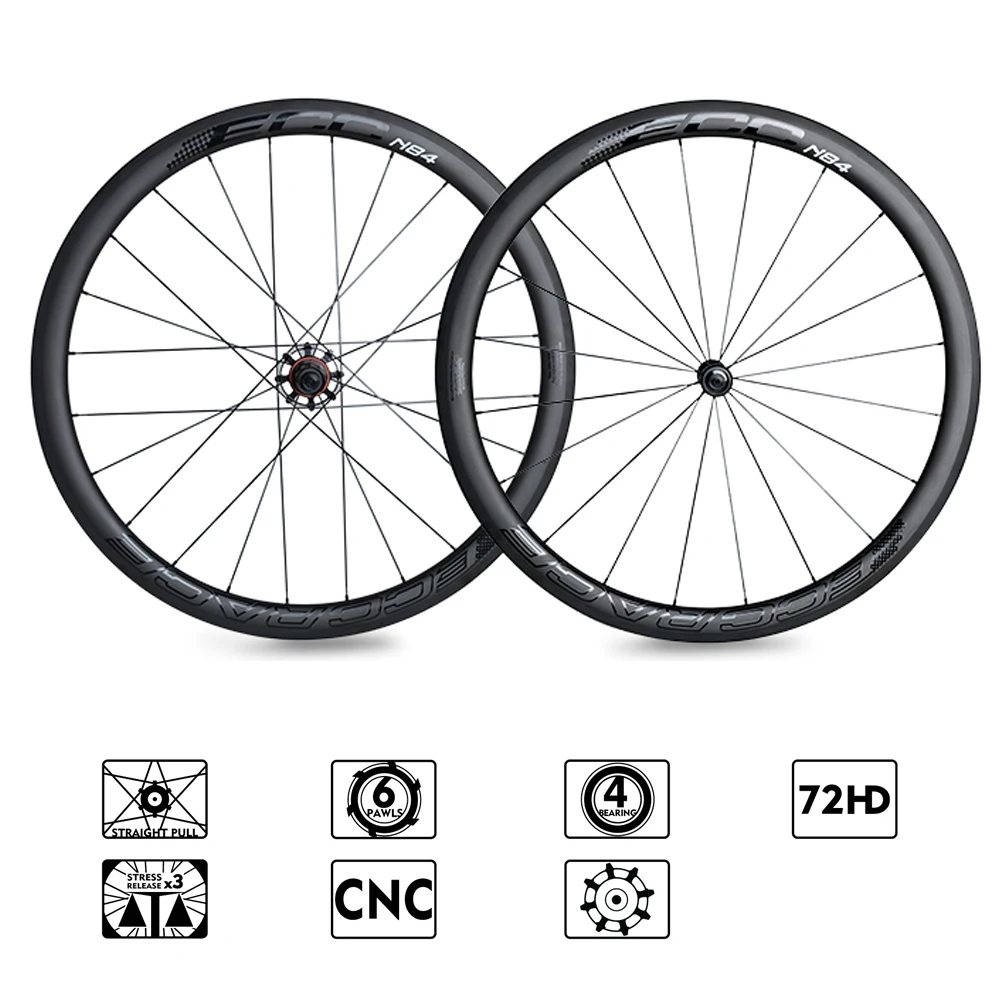 ECC N84A carbon wheels Straight Pull Low Resistance Road Bike Wheel
