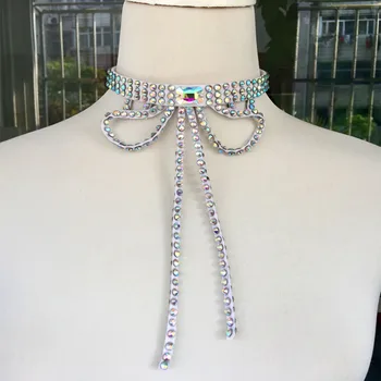

New style latin dance accessories Gems tassel latin dance necklace for women latin dance necklaces L004