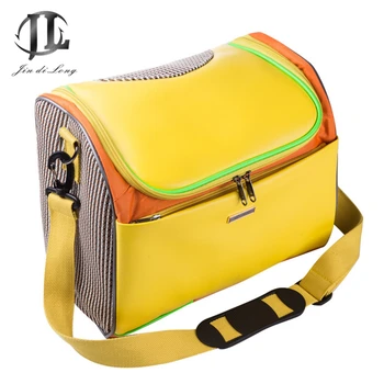 

2017 Breathable Anti-extrusion Pet Bag Breathable 3D Air Box Candy Color Diagonal Package Handbag Dog Pack Free Shipping