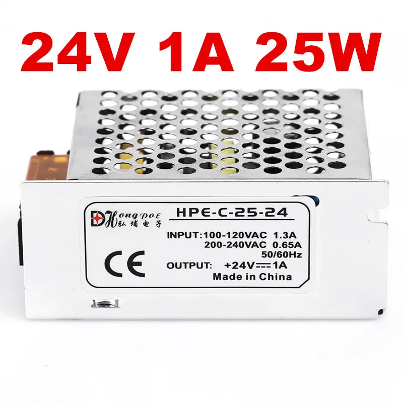 50 PCS 24V 1A 25W Switching Power Supply 24V 1A Driver for LED Strip AC 100-240V Input to DC 24V Power Supply 50 PCS 24V 1A 25W Switching Power Supply 24V 1A Driver for LED Strip AC 100-240V Input to DC 24V Power Supply