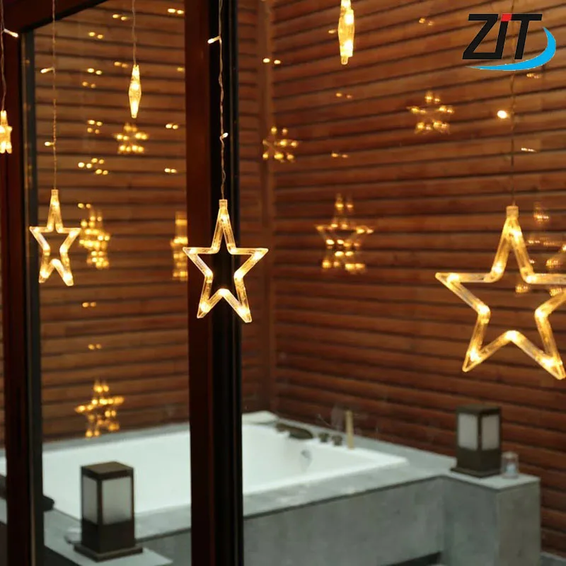 

138Leds Fairy String Lights Curtain Girnaldas Luces Navidad Led Christmas Tree Decoration Garden Outdoor Decorative