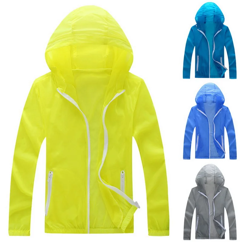 

Drop shipping Shujin 2019 fashion new trend men's solid color sunscreen outdoor quick-drying clothes