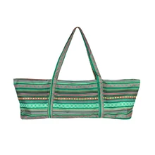 Полосатая уличная женская сумка для фитнеса, спортивная Большая емкость, специальный многофункциональный коврик для йоги, сумка-тоут на плечо, коврик для йоги, сумка-переноска