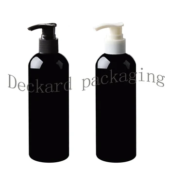 

20pcs 300ml Black Lotion Pump Cosmetics Container Shampoo Bottles With Dispenser Personal Care Liquid Soap Packaging Containers