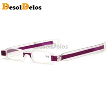 Upgraded 360 Degree Rotation Reading Glasses Ultraportability Mini Slim Folding Eyeglass Spectacles for Old Man Grandmother