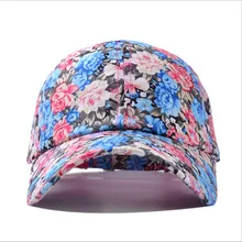2016 The New Small Floral Pattern Flower Golf Cap Snapback Baseball Caps Outdoor Sunshade Hat