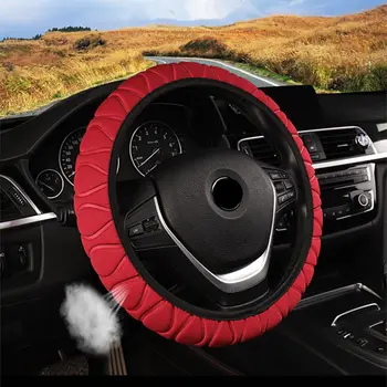 

Car Steering Wheel Cover Braid On The Wheel Covers Handle Plush Set Sponge Auto Protector Universal Auto In Interior Accessories