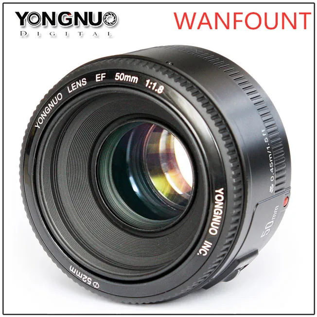 Объектив YONGNUO YN50mm F1.8 с большой апертурой и автофокусом для Nikon D800 D300 D700 D3200 D3300 D5100 D5200 D5300 DSLR