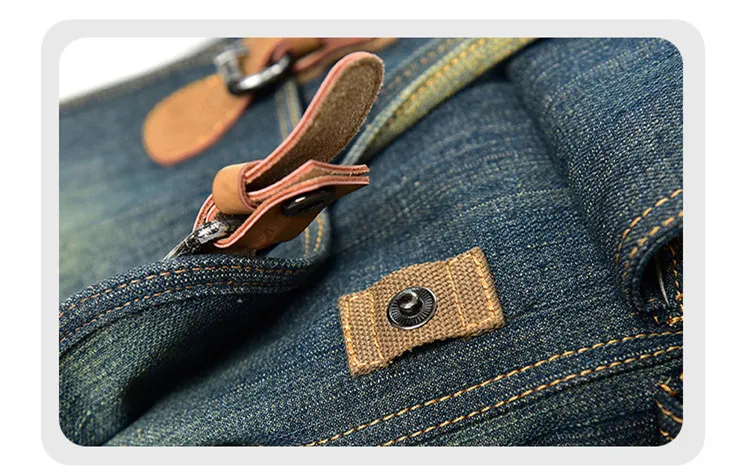 Micom Vintage Denim Backpack Women Mens Backpacks for Travelling School Bags For Teenagers Girls Large Capacity Drawstring Belts (11)