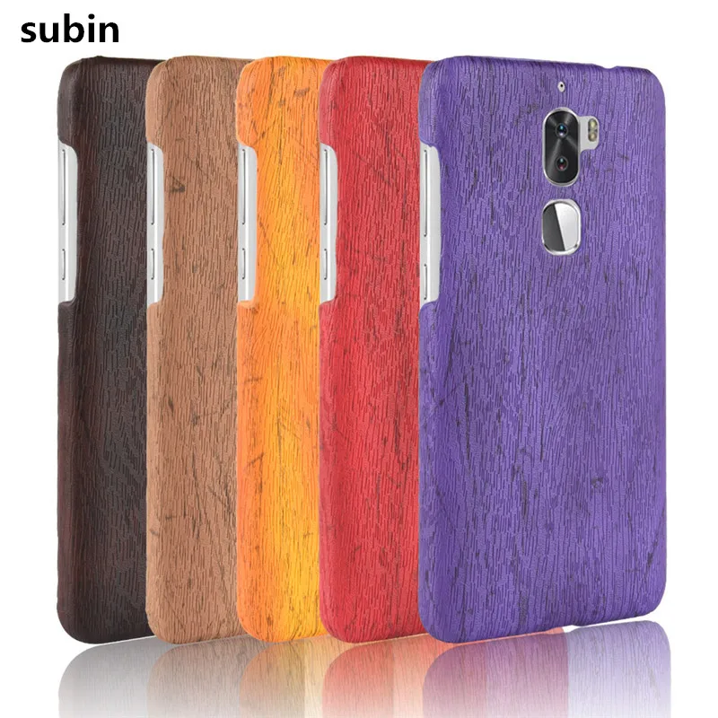 

For Leeco Cool 1 Phone Case Bumper PC Plastic PU Leather Cover For Coolpad Letv Leeco Cool1 Wood Cases