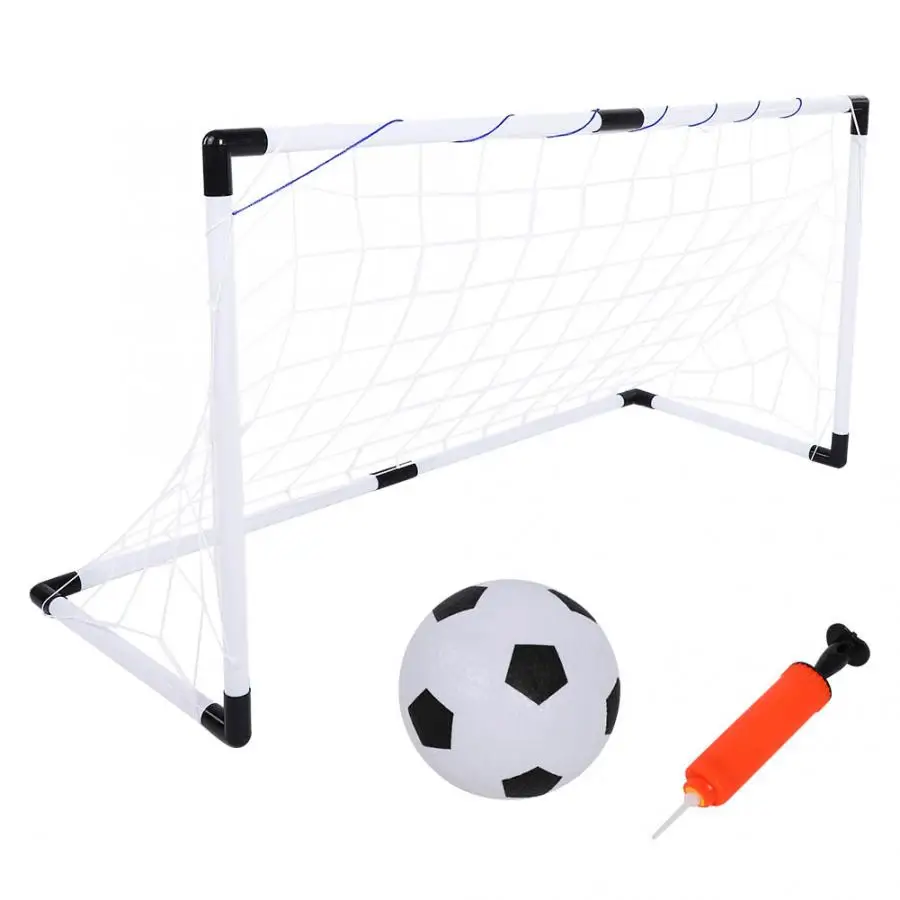 

Oudoor Folding Football Goal Kit Children Football Soccer Goal Gate Kit with Balls Pump Kid Football Training Toys