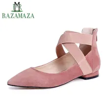 ZALAVOR; модные сапоги из флоковой ткани натуральная кожа плоская женская обувь Острый носок слипоны Эластичная лента милые Балетки размер 34–39