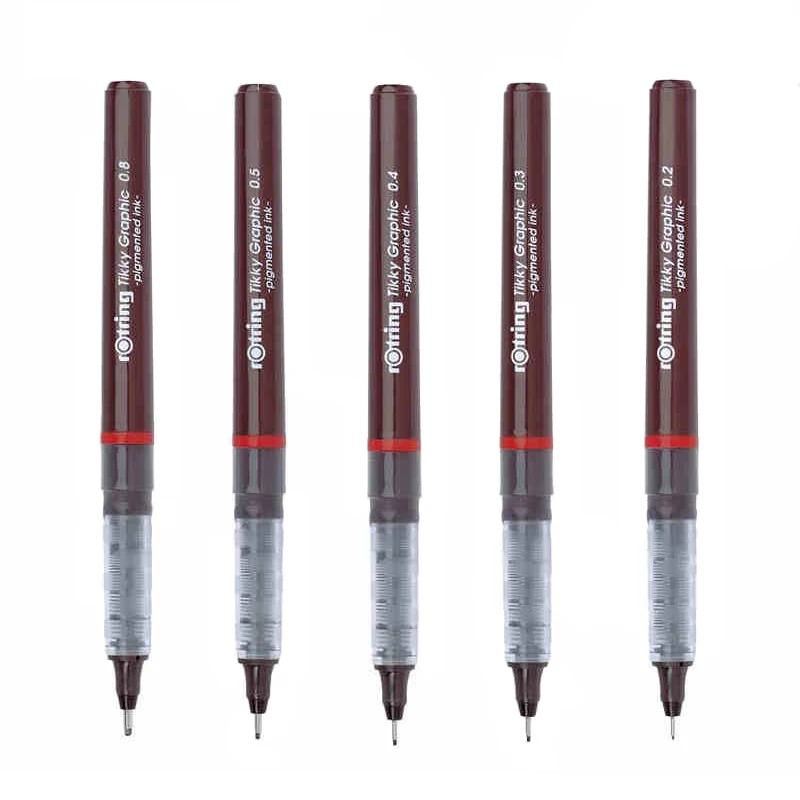 Мм 0,8-Гелевая ручка мм красное кольцо 0,1 ручка для рисования капиллярная система Подпись гелевая ручка 7 шт. Набор