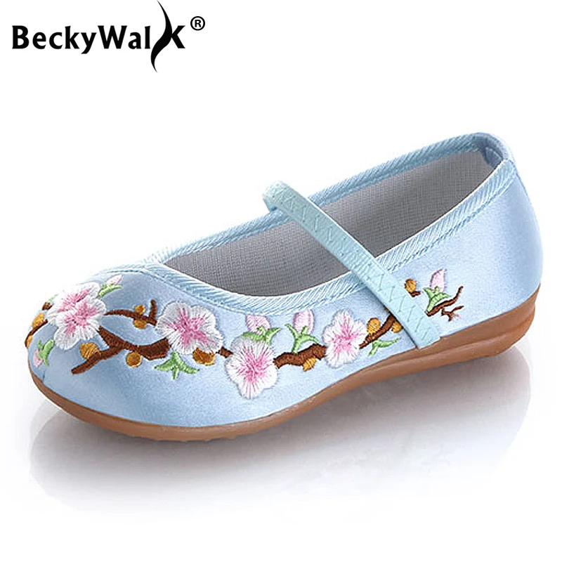 Princess Shoes Chinese-Style Girls Children Flats Casual Summer CSH277 Comfortable Embroidered