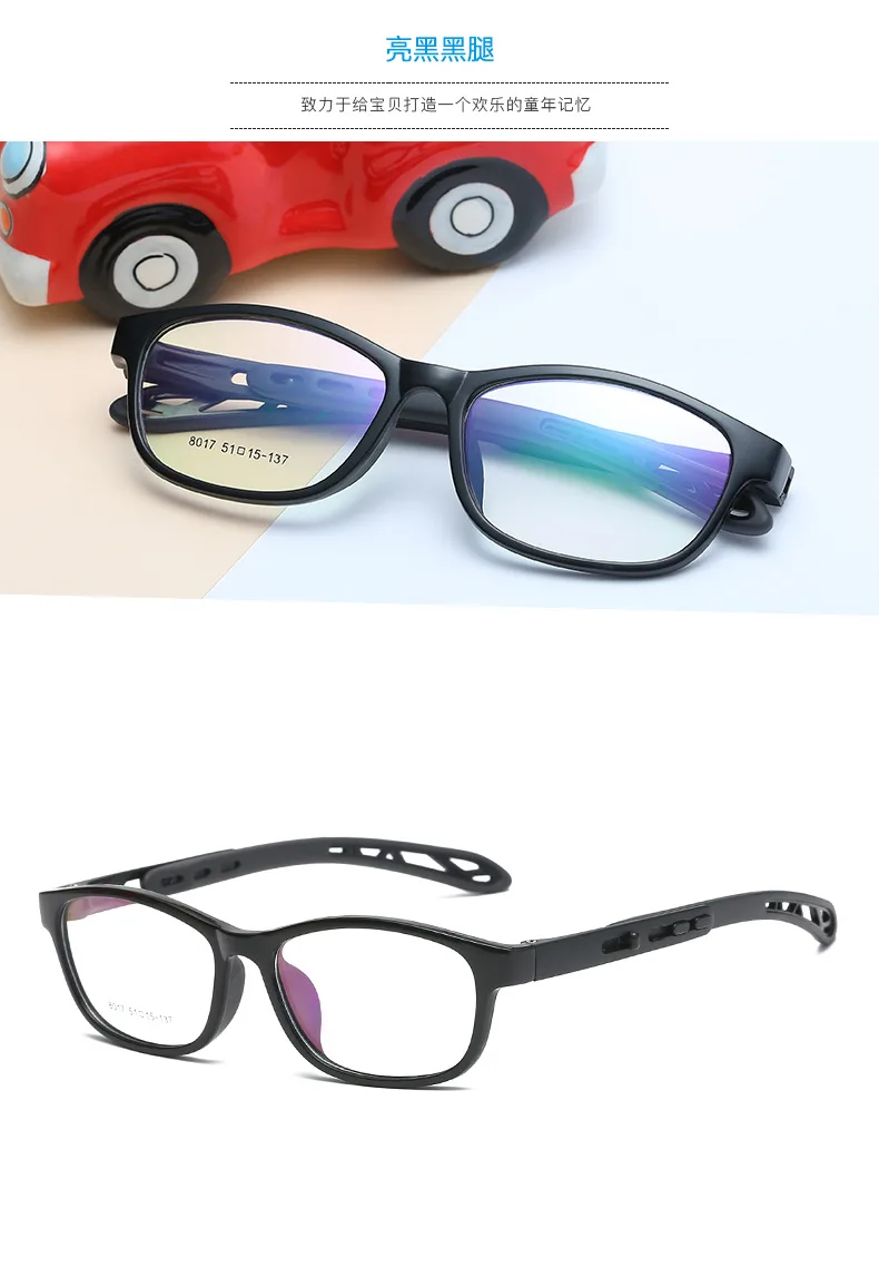 Оптический Новые детские очки ультра-легкие гибкие TR90 силикагель удобные безопасные полный обод оправы для очков 017