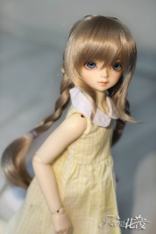 1/3 1/4BJD/DD кукольный парик двойной хвост оплетка MDD/MSD/Гигантский ребенок