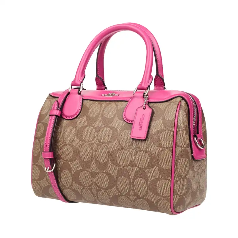 coach mini bennett satchel in signature canvas