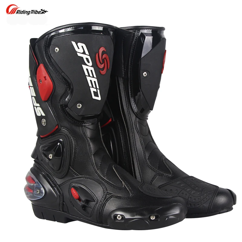 Profi Motorrad Boot Motocross Racing Mikrofaser Leder Stiefel männer Motorrad drop widerstand boot Profi Motorrad Boot Motocross Racing Mikrofaser Leder Stiefel männer Motorrad drop widerstand boot
