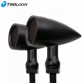 

Motorbike Metal Shell M10 Mesh Lens Bullet LED Turn Signal Brake Light Retro Style For Harley Yamaha Chopper Bobber Cafe Racer