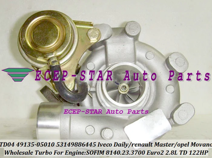 TF035 49135-05010 53149886445 Turbo Turbocharger Fit For IVECO Commercial Daily 2.8L TD Renault Master Opel Movano SOFIM 8140.23.3700 122HP (6)