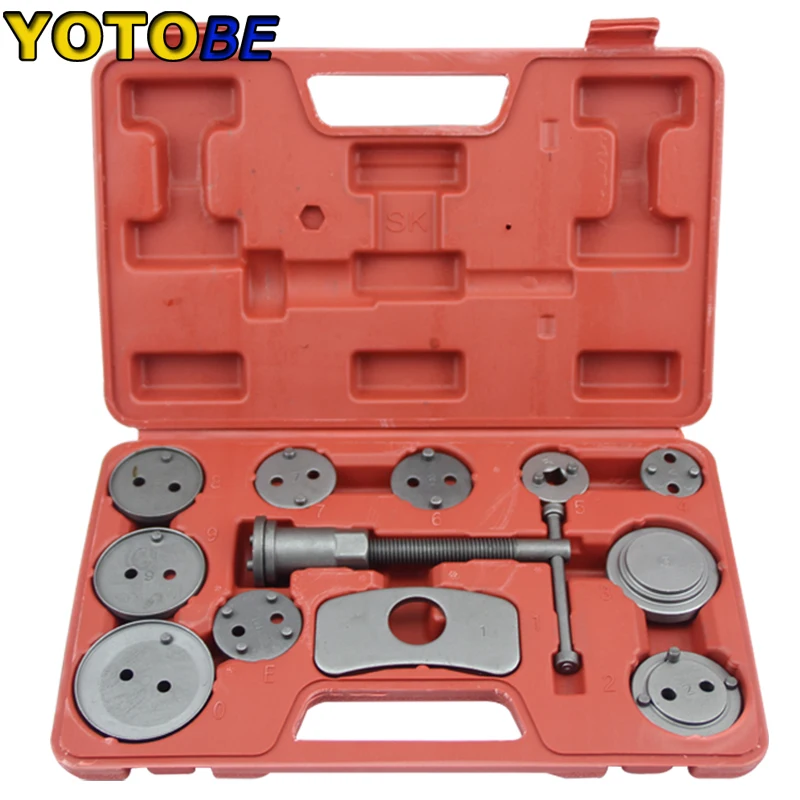 12PC Brake Caliper Piston Pad Car Rewind Wind Back Auto Repair Tool Kit