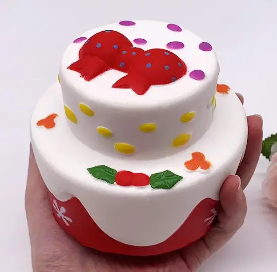 20 шт. редкий мягкий Рождественский торт 12 см jumbo buns pu игрушка в подарок медленный
