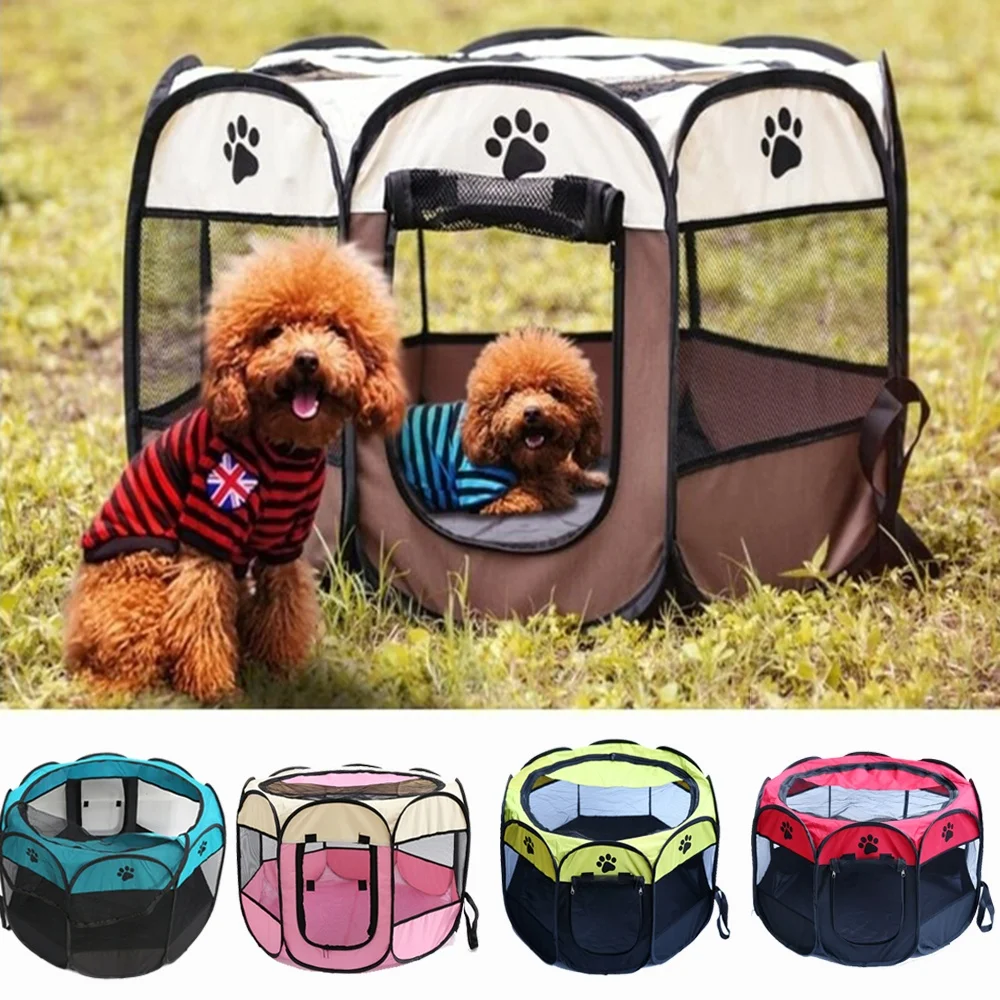 Pet Bed Dog House Cage Cat Outdoor Indoor Dogs Crate Kennel Nest Park Fence Playpen for Small Medium Big Dogs Puppy Pet Supplies