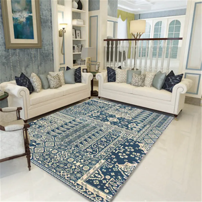 Королевский ковер в средиземноморском стиле для гостиной, спальни, украшения для дома, модный коврик для двери, коврик для дома - Цвет: Water Grey