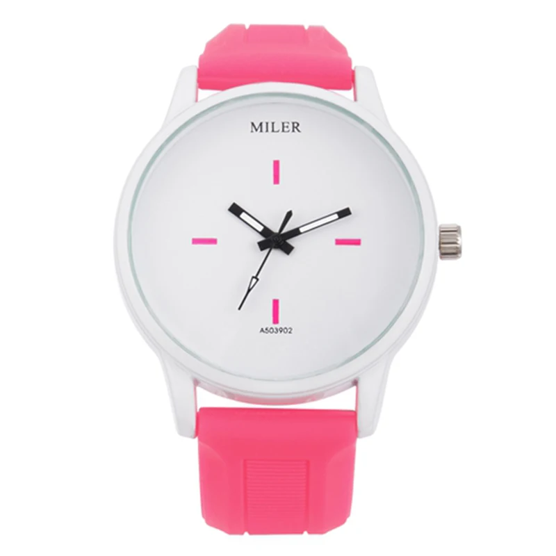 

Miler Women Watch Lovers Casual Silicone Sport Brand Watches reloj pulsera mujer 2016 Fashionable Students Wristwatches ML36