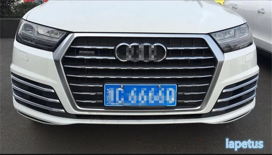 Lapetus Front &amp Rear Fog Lights Lamp Decoration Frame Cover Trim A Set Fit For Audi Q7 S-line Sport 2016 2017 2018 ABS | Автомобили и