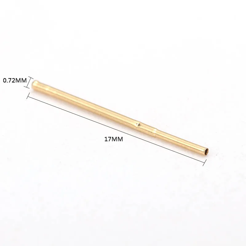 New Durable Spring Test Probe Phosphorus Copper Tube Gold Plated Electrical Instrument Tool For Testing Circuit Board R058-2C