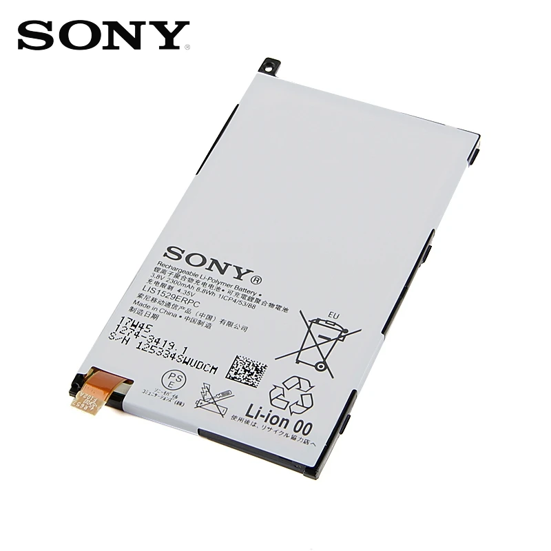 Оригинальная сменная батарея sony для sony D5503 M51w Xperia Z1 mini Xperia Z1 Compact LIS1529ERPC натуральная батарея 2300 мАч