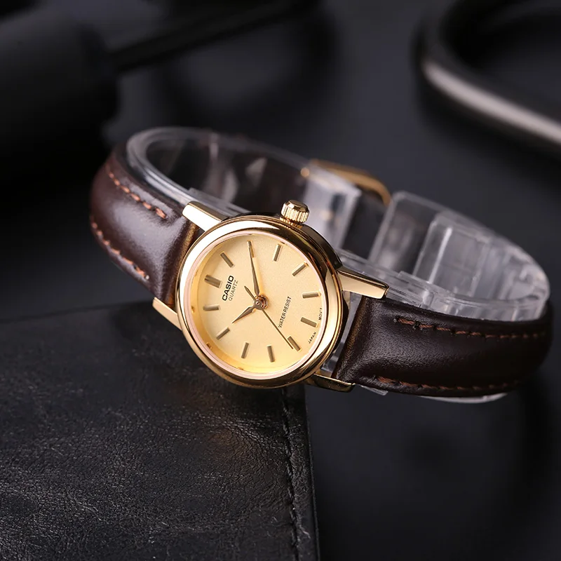 Casio Часы Коричневый Простой Винтаж кварцевые женские часы LTP-1095Q-9A