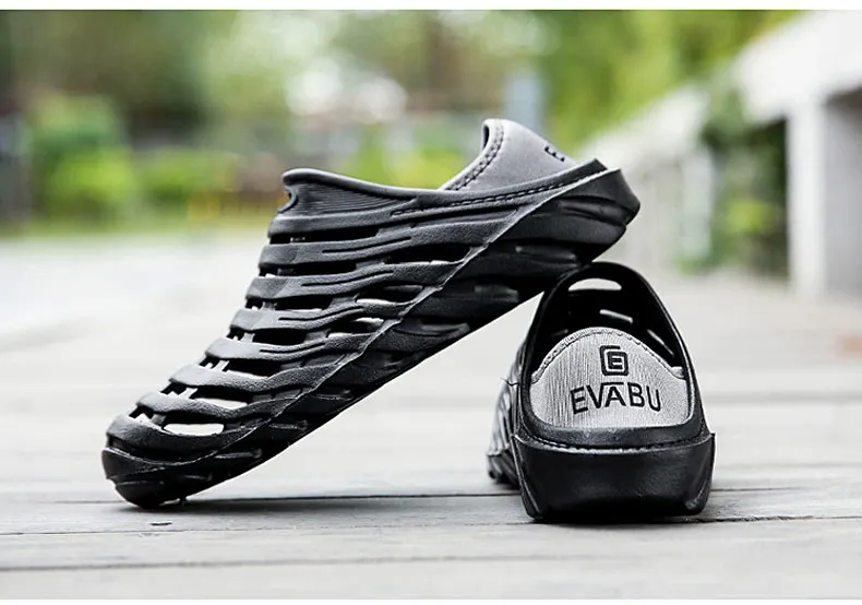1 (31)Sandals Mesh Shoes Men Breathable Beach Slippers Sport Water Socks Hollow Aqua Wading Shoes Chaussure Homme