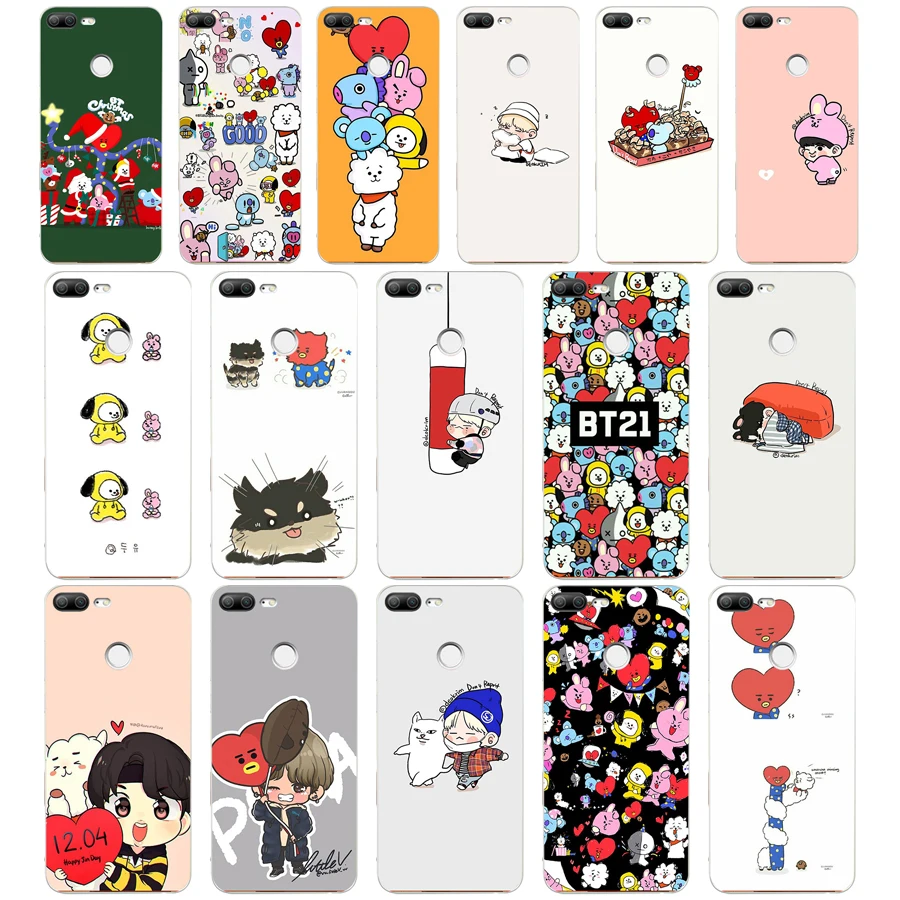 

197H Cartoon Stars KPOP BTS Signature Soft Silicone Tpu Cover phone Case for huawei Honor 9 Lite 10 p 9 10 lite