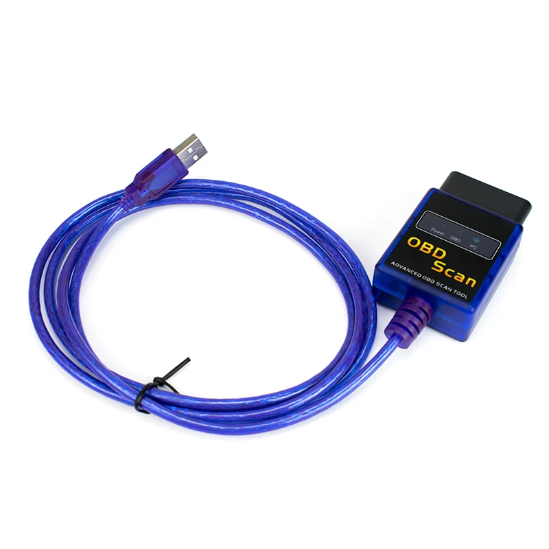 Автомобильный детектор USB интерфейс ELM327 v1.5 OBD 2 автоматический диагностический сканер OBD2 Мини elm 327 Автомобильный диагностический инструмент OBD II сканер