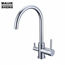 Кухня кран Смесители для продажи отсутствует двойные краны для кухни Cozinha кран для питьевой воды для фильтрации 3-х полосная кран смеситель, кухонный кран с Com Filtro