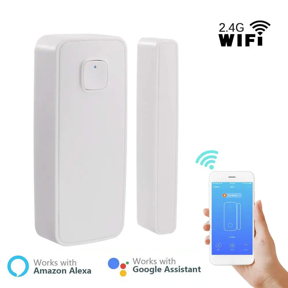 Wifi Door Sensor Alarm Wireless Magnetic Window Open Entry Alert