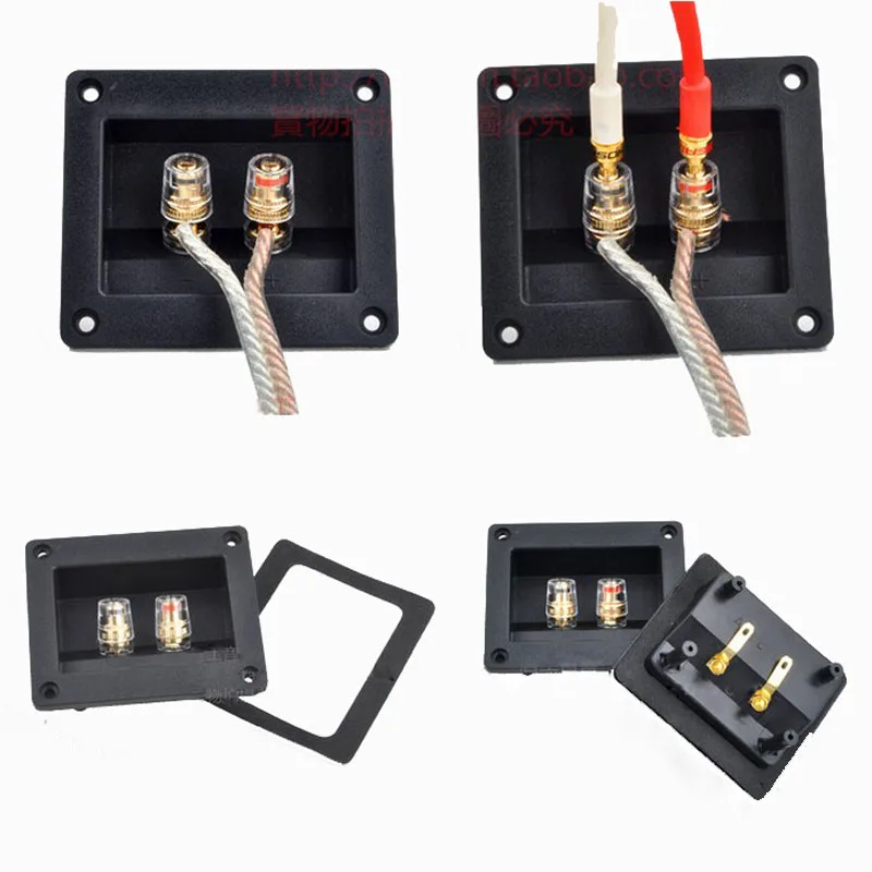 2pcsHigh Quality Two Speaker Junction Box Connector Speaker Board Audio