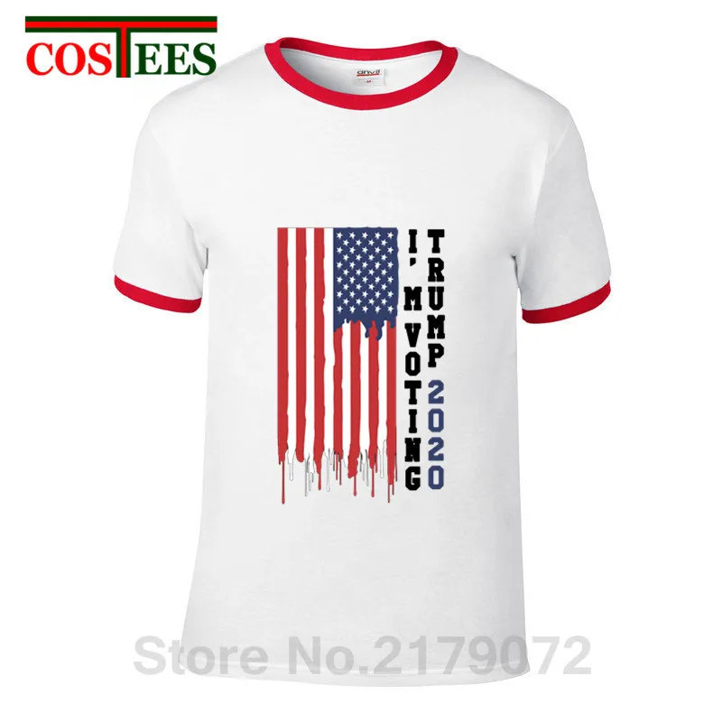 Donald Trump 2020 Presidential Election Vintage USA Flag T-Shirt