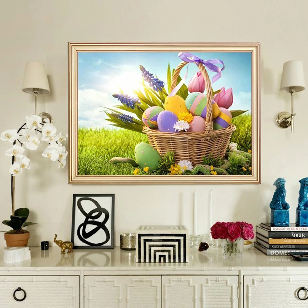 HUACAN-Full-Square-Diamond-Painting-Easter-Egg-5D-Diy-Diamond-Embroidery-Cartoon-Home-Decoration-Picture-Mosaic (1)